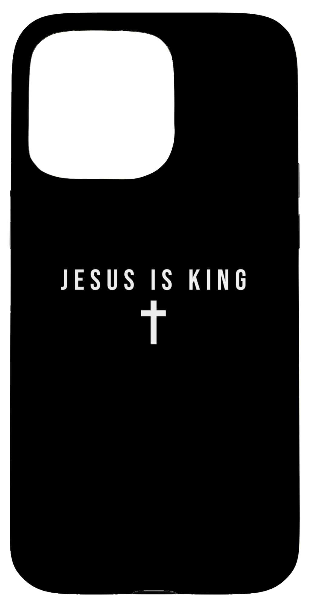 iPhone 15 Pro Max Jesus Is King Bible Religious Scripture Quote Christian Case