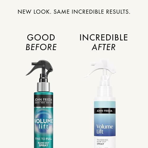John Frieda Volume Lift Blow-Out Spray, Lightweight Volumizing Blow-Out Spray with Air-Silk Technology for Fine or Flat Hair, Adds Long-Lasting Volume, Texture, and Body for Thin hair, 4 Oz - Thumbnail 2