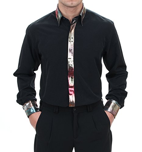 Chemise de danse rétro années 50 aux finitions contrastées haute qualité
