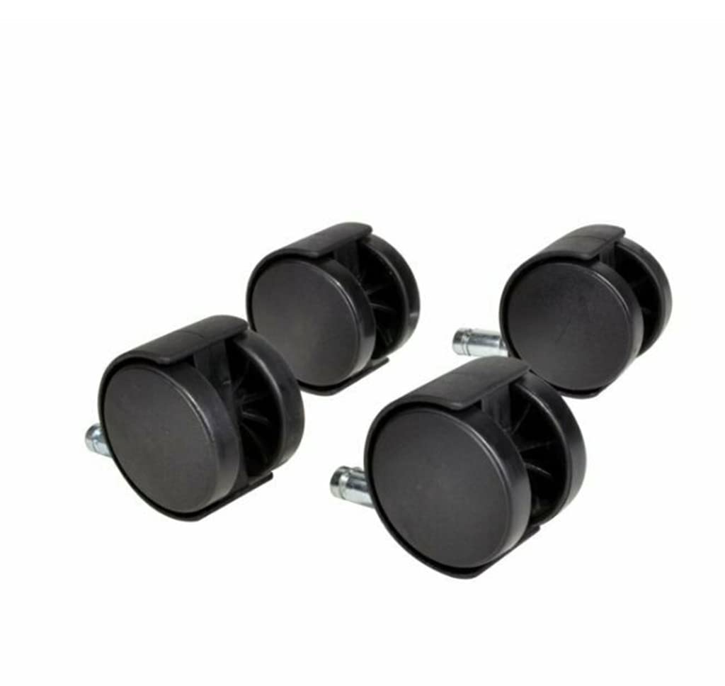 Obida 4 Pack Black Metal and Polymer Swivel Caster for Whirlpool Dishwasher (8559933, 1060870, 8559932, AH973947, EA973947, PS973947), 4-pack, versatile replacement option, 1 Count