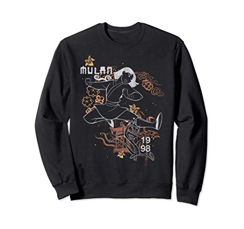 Disney Mulan Inked Floral Outline Sudadera