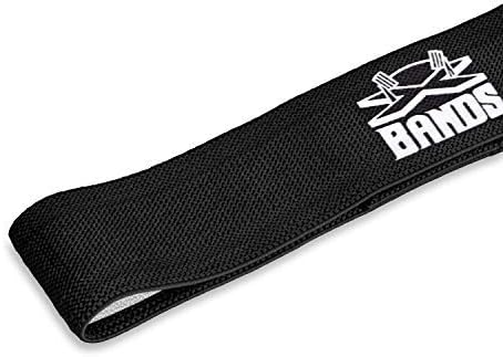 THE X BANDS Bandas de resistencia para glúteos, entrenamiento pesado para piernas, desafío de quemaduras de yoga, lazo de construcción de glúteos,