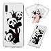 Produktbild Mlorras Hülle für Samsung Galaxy A70, Emboss Lack Gemalt Handyhülle Case, Silikon TPU Schutzhülle IMD Bumper Anti-Kratzer Stoßfest Smartphone Abdeckung Cover,Powder RockBaumpanda Klettern