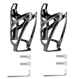 Naisfei Portabottiglie per bicicletta, set da 2 pezzi, peso leggero, realizzato in plastica infrangibile ad alta resistenza, portabottiglie con viti e accessori di montaggio