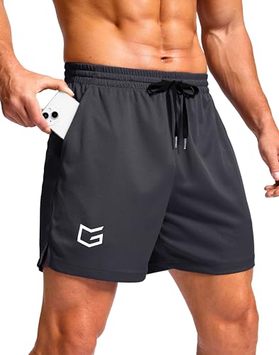 Image of G Gradual Men's Athletic Workout Shorts with Pockets 5 inch /7 inch /9 inch Lightweight Quick Dry Gym Basketball Running Shorts for Men
