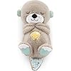 Fisher-Price Baby Toy Soothe ‘n Snuggle Otter Portable Plush Sound Machine with Music Lights & Breathing Motion for Newborns 0+ Months