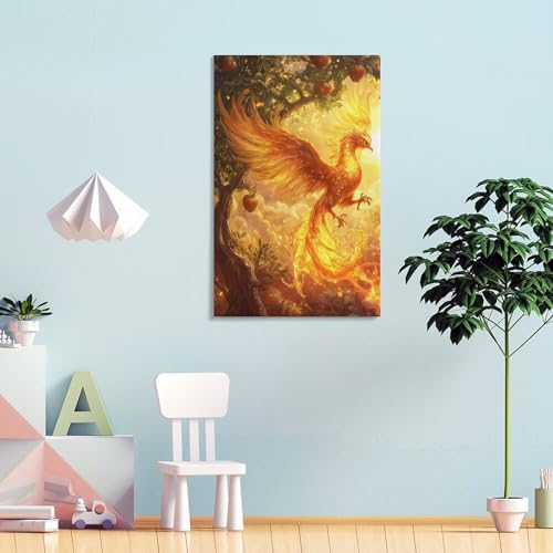 Phénix murale décoration affiche premium en toile haute définition - 4