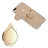 Finger Ring Stand, mobile cell phone stand holder Car Mount Phone Ring Grip 360°Universal Grip Finger Ring Holder Zinc Alloy （Gold）