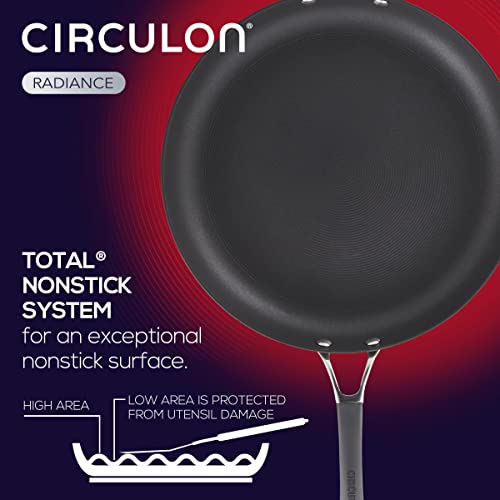 Circulon - 83906 Circulon Radiance Hard Anodized Nonstick Frying Pan / Fry Pan / Hard Anodized Skillet With Helper Handle - 14 Inch, Gray #TOP3