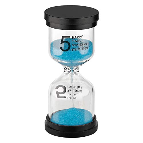 KSMA Sand Timer 5 Minute Hourglass Timer,Colorful Sandglass Timer for Kids,Classroom,Kitchen,Games,Toothbrush Timer