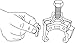 Lisle 51450 Harmonic Damper Pulley Puller