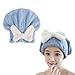 DeaHea 2 Pack Hair Drying Caps Microfiber Hair Towel Wrap Super Absorbent Quick Dry Turban Wet Head Towel Wraps for Bathing Bath Girls Women Swim Beauty Shower All Hairs Types and Lengths