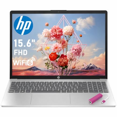 Image of HP Ultrabook 15.6 Laptop, 16GB RAM, 512GB PCIe SSD, 2026 Edition with Copilot AI, Intel CPU, WiFi 6, Office 365, Longtime Battery & Portable Design, Windows 11 for Students & Business, Type-c HUB