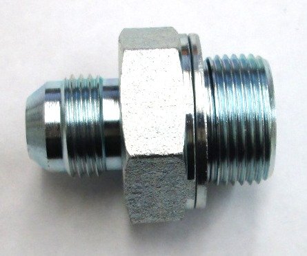 AF 9606S-08-S12-20 - 1/2 Male JIC (3/4''-16 Threads) X 20mm x 1.5 DIN Heavy(12mm Tube)