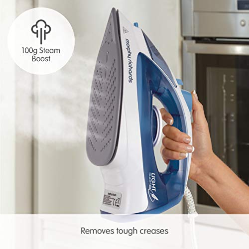 Morphy-Richards-300401-Light-Glide-100-Steam-Iron-BlueWhite-2400-W