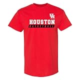 UGP Campus Apparel AS35 - Houston Cougars Basketball Slant T Shirt - Large - Red