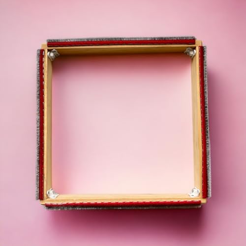 Kuksam - Square Embroidery Hoop with Needles - Gripper Frame, Pine Wood, Fabrics Holder, Rug hooking Frame, Cross Stitch Hoop, Wmbroidery - (76 x 76 cm) (30 x 30 inch)