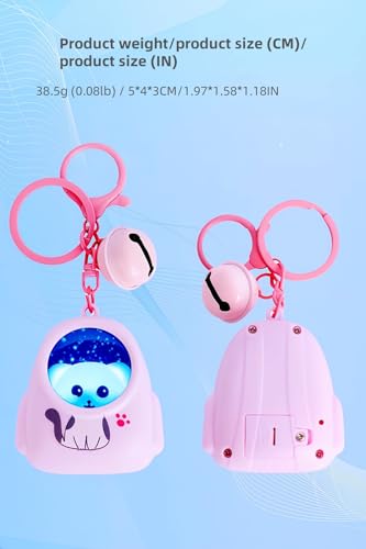3PCS Cute Keychain Set – Cat Backpack Bag Charms, Cartoon Pop Bubble Pendant Keychain, Mini Whack-A-Mole Game Pop It Key Chains – Fun and Creative Keyring Gift for Boys Girls3