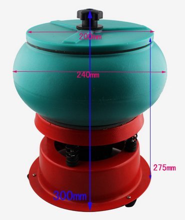 3Kg Mini Vibratory Media Tumbler Wet Dry Polisher Finisher & Cleaner Polishing Machine #TOP1