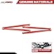 RCAWD RC Auto Chassis Link Rod,Aluminium Chassis Link Rod für 1/10 Everest Gen7 Pro und 1/10 Everest Gen7 Sport Upgrades Teile (rot)