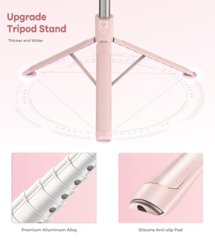 Image of 71 inch Phone Tripod & Selfie Stick for iPhone /Samsung /Android /Camera | Portable All-in-One Extendable Phone Tripod Stand with Wireless Remote for Selfies, Live Streaming & Video Recording.