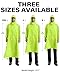 iCreek Hooded Rain Poncho Packable Unisex Raincoat Jacket with Pocket Waterproof Lightweight for Hiking, Camping, Outdoor (Green, Small)