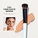 Jessup Face Makeup Brushes Blue 3pcs Double Ended Makeup Brush for Foundation Contour Blush Highlight and Concealer Brush, Premium Synthetic Brush Set T503
