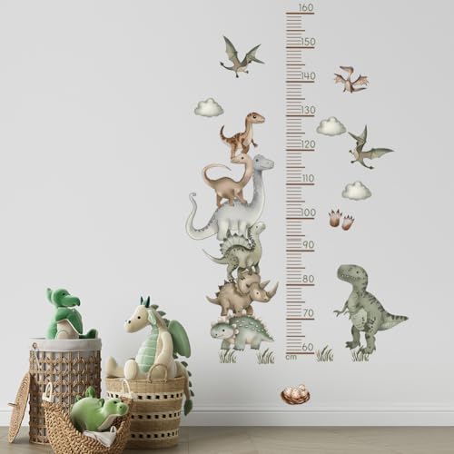 Vinilo decorativo medidor de altura animales de jungla