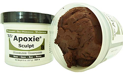 Aves Apoxie Sculpt - 2 Part Modeling Compound (A & B) - 1 Pound, Brown #TOP7