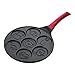 Produktbild Coseyil Antihaft Pfannkuchen-Topf, klassischer Smiley Mini Pfannkuchen-Pfanne Omelette Pfanne Lebensmittelqualität Aluminiumlegierung Doppelschicht Antihaftbeschichtung 26cm schwarz Tier