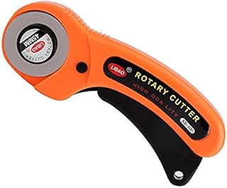 Rotary Cutter,45mm Rolling Cutter Roller Fabric Cutter Blades Round Manual Wheel Cutter for Crafting Sewing Quilting Clothing Dressmaking