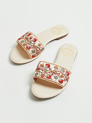 Image of MELANGE womens 1000012217514-beige Ballet Flat