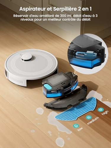Lefant M2 Aspirateur Robot Laveur 6000Pa avec Laser - Prise en main et installation