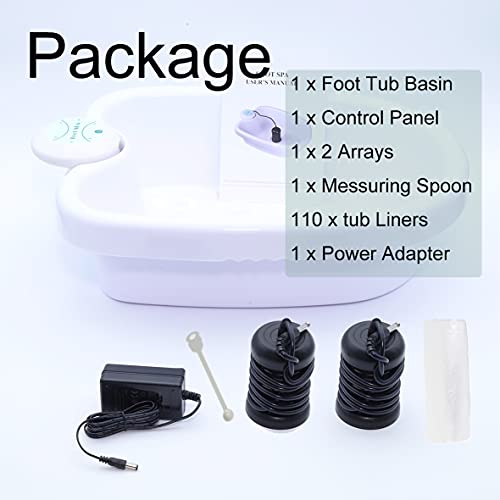 Bañera de pies detox iMeshbean® con 110 almohadillas miniatura 7