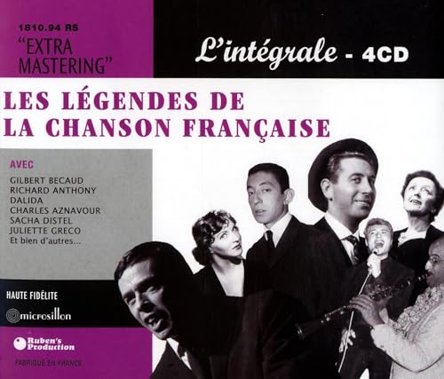 Les Légendes De La Chanson Française - L'Intégrale 4CD