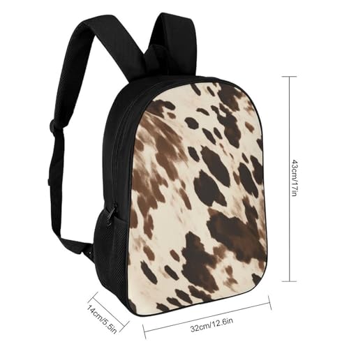 Cow Printed Backpack for Men Women, Heavy Duty Backpack Large Capacity, Durable Lightweight Travel Daypack2