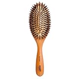 池本刷子工業(Ikemoto Brush) ヘアブラシ/IKMT(イケモト) 天然毛クッションブラシ 毛のかたさ:ふつう(M) IKH3629 日本製