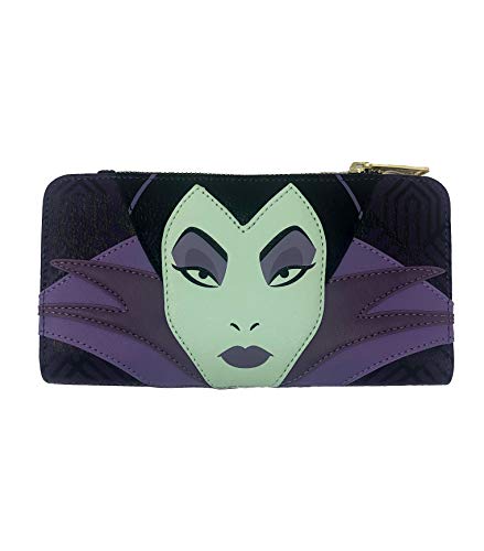 Loungefly Disney Maleficent Top Zip Wallet New Licensed