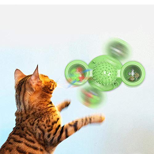 Brinquedos de gato para gatos interativos de gatinhos interativos com ventosa e ventosa com ventosa,