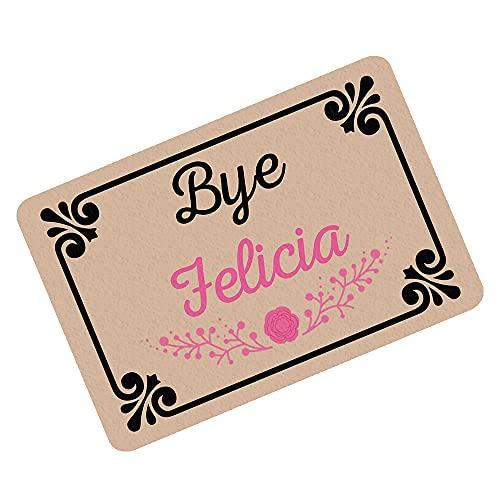 Funny Doormats Bye Felicia Machine-Washable Door Mat 23.6