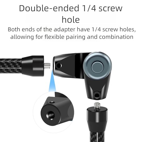Bras adaptateur à vis 1/4 résistant pour stabiliser votre caméra et moniteur de studio - 7