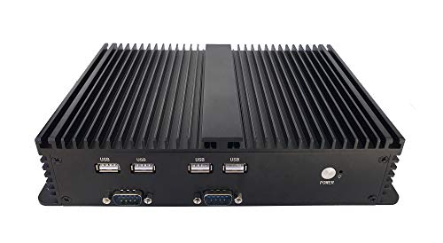 Kaby Lake I7 7500U Industrial PC, Fanless PC With Dual Nic GbE Support Linux/windows 6 COM USB USB3.0 VGA HDMI Rich IO, Black Al