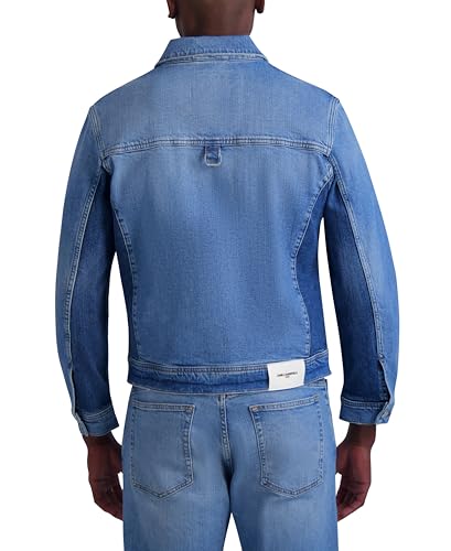 KARL LAGERFELD Men's 2 Bottom Pockets Denim Jacket4