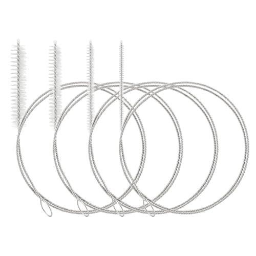 4 cepillos de tubo de 100 cm, cepillo de limpieza extra largo, largo y fino, cepillo para botellas, largo y fino, cepillos de limpieza flexibles, cepillos para limpieza de tuberías, cepillo de tubo pa