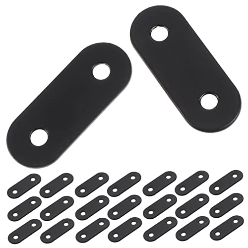 SOLUSTRE Stainless Steel Straight Bracket 20pcs Mending Plates Flat Metal Plates Metal Brackets for Shelves