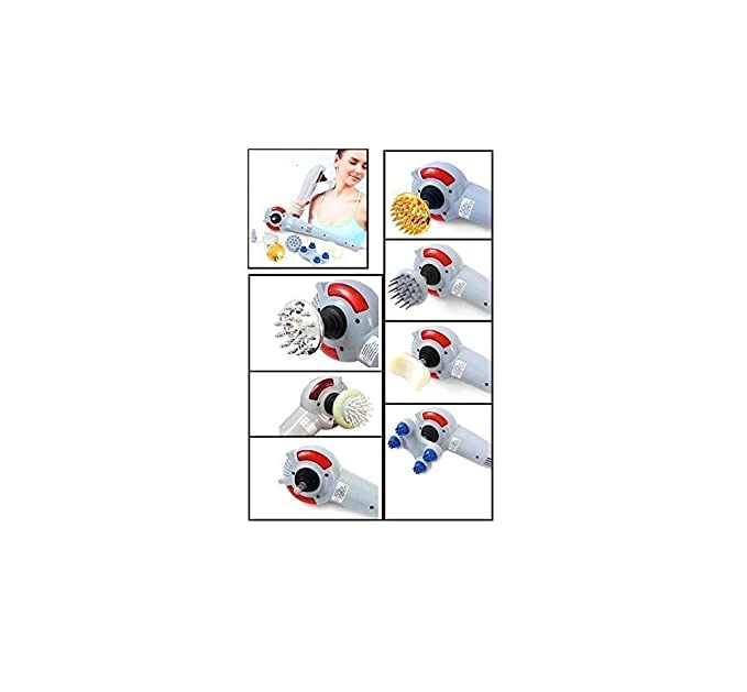DHARMIK V ENTERPRISE 8 In 1 Magic Full Body Massager Handheld Pain Relief Massager Machine With Weight Loss Function-Vibration And Interchangeable Nodes Muscle Massager DHARMIK V ENTERPRISE 8 In 1 Magic Full Body Massager Handheld Pain Relief Massager Machine With Weight Loss Function-Vibration And Interchangeable Nodes Muscle Massager