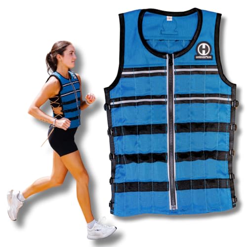Hyperwear Hyper Vest ELITE Thin Weighted Vest, Glacier Blue, S, 10 lb