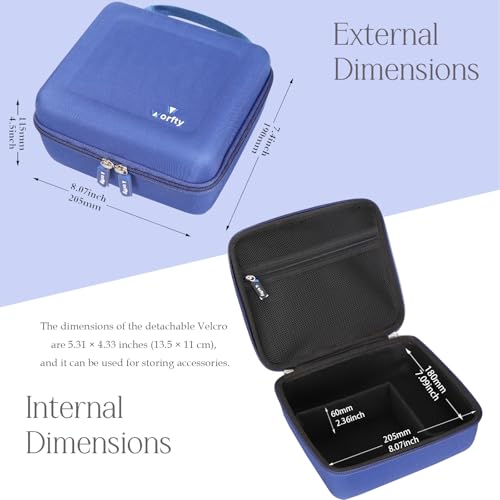 Image of Hard Travel Case for KMM Handheld Car Vacuum Cleaner, Portable Auto Vacuum Cleaner Accessories Storage Bag Carrying EVA Case for KMM LT-117C 9000Pa Air Duster(Box Only)
