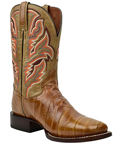 Dan Post Men's EEL Exotic Western Boot Broad Square Toe - Dps697