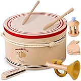 Unterhaltsame Montessori Musikspielzeug: Baby Musikspielzeug durch das Erleben verschiedener Klänge hören, was dazu beiträgt, die Sensibilität der Kinder für Musik und Klänge zu fördern, die Kreativität und den Rhythmus zu spüren.